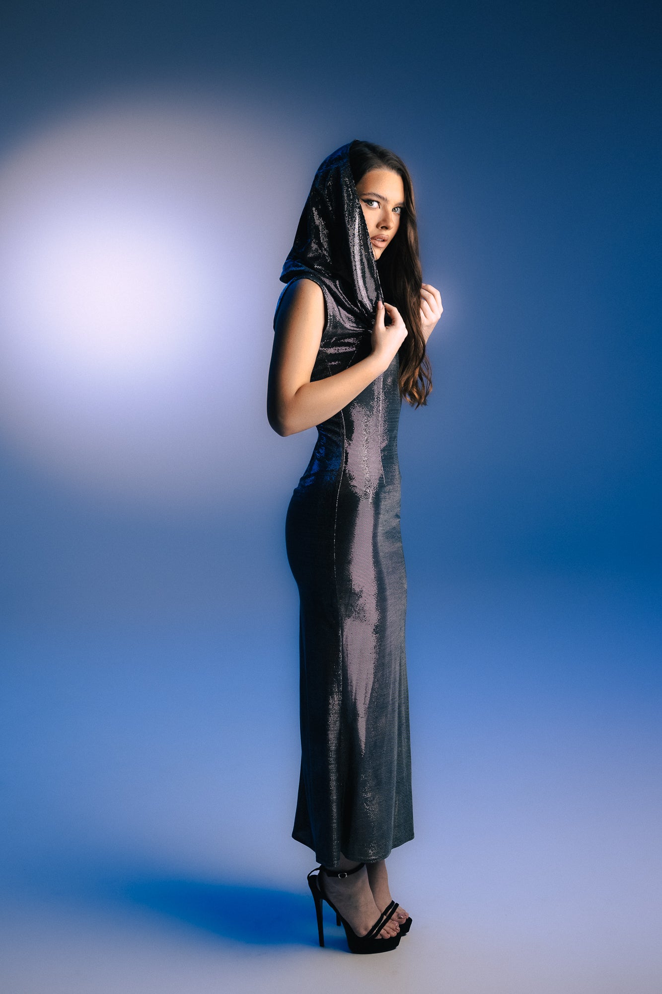 MEDUSA Metallic Maxi Dress