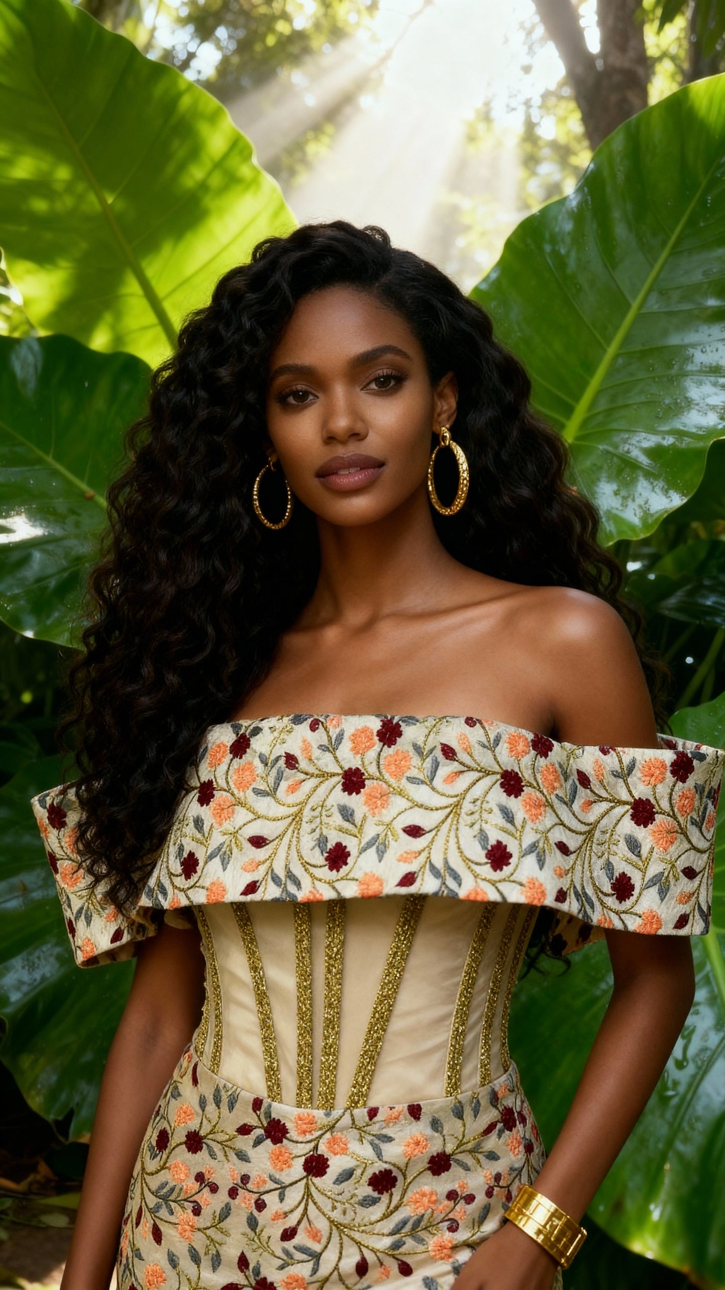 FLEUR Silk Midi Dress