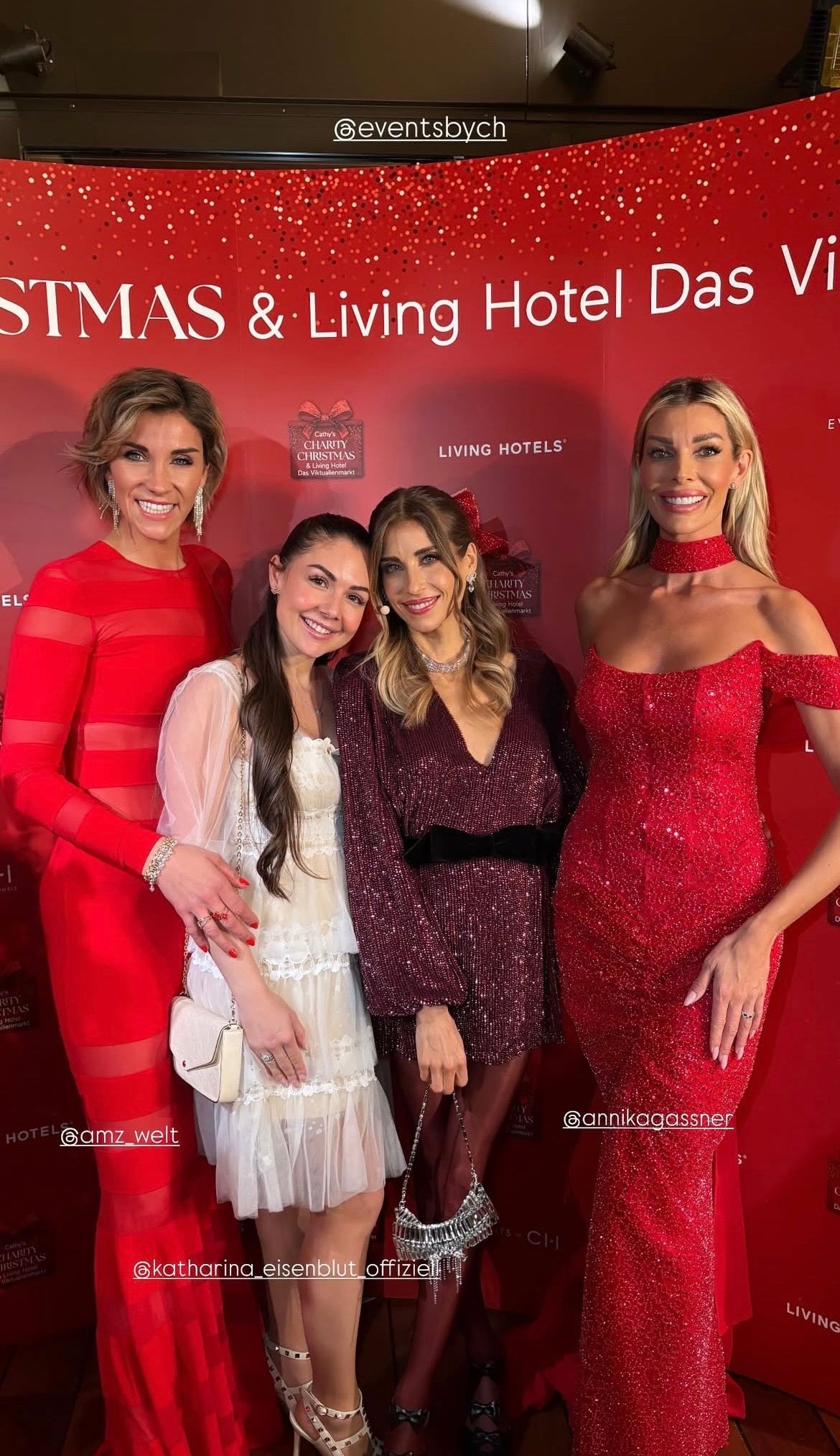 MARIA Red Sequin Lace Cape Dress