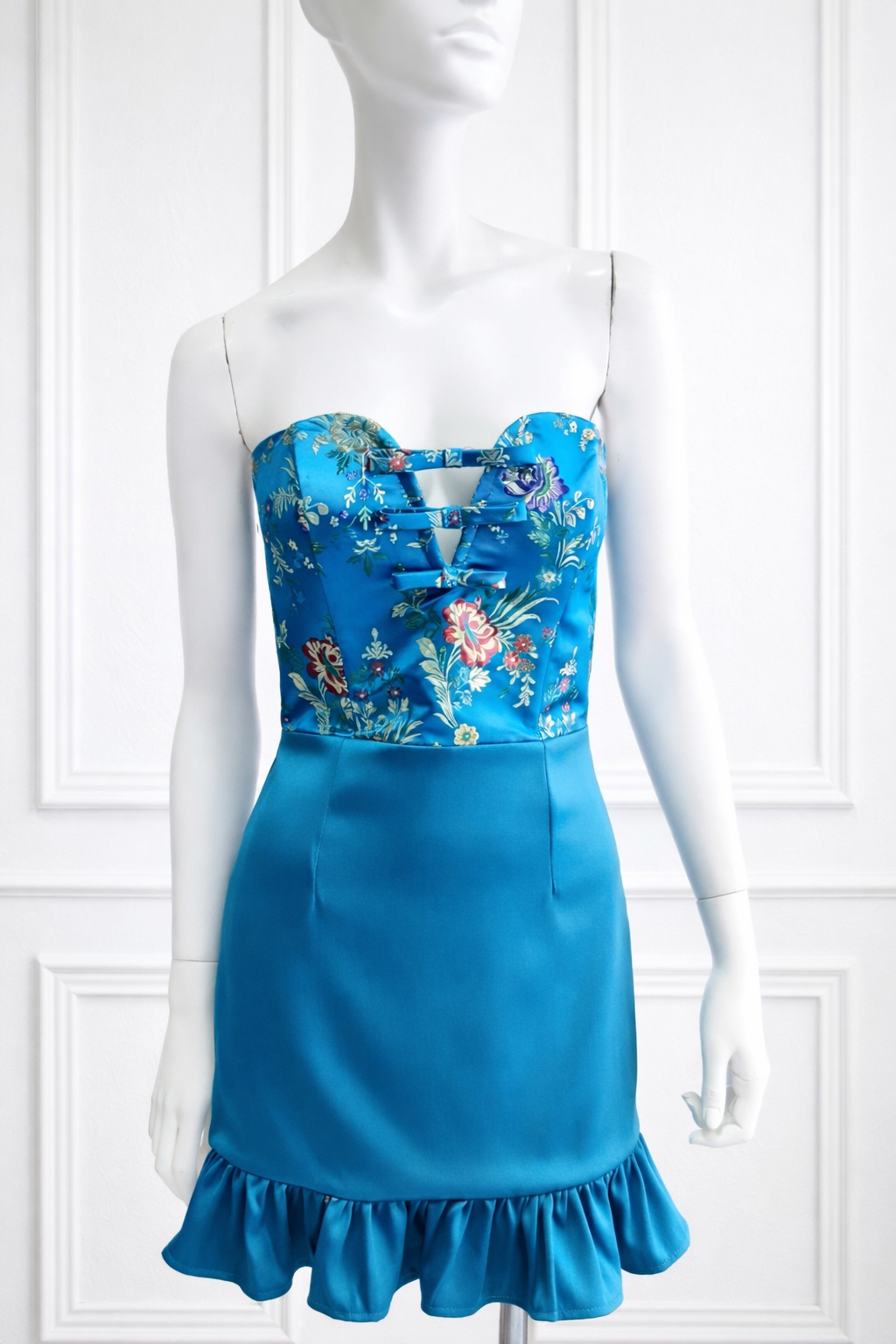 BLUEBELL Floral Jacquard Mini Dress