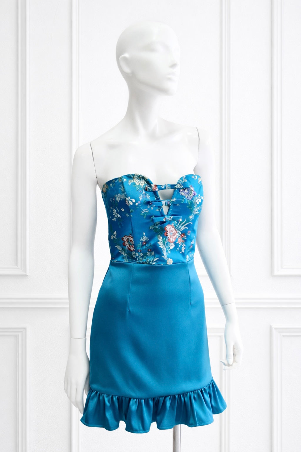 BLUEBELL Floral Jacquard Mini Dress