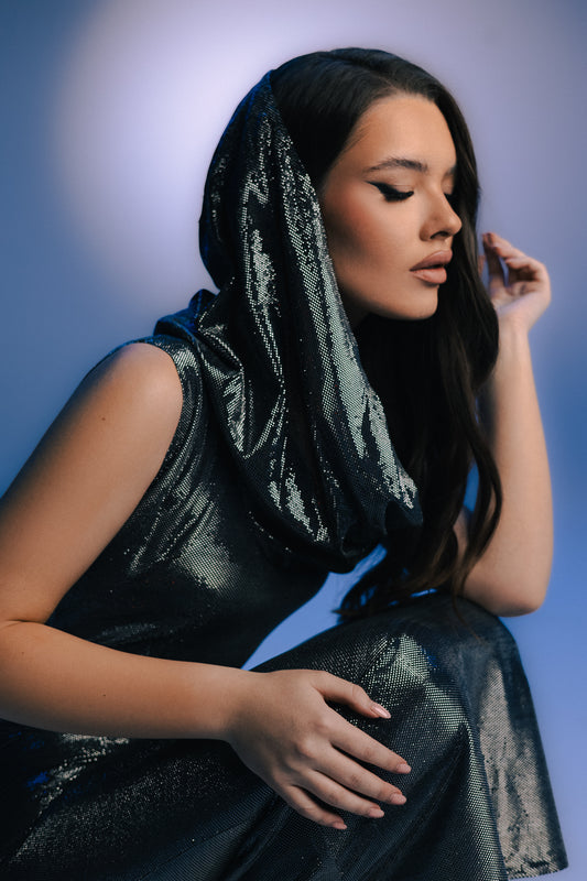 MEDUSA Metallic Maxi Dress
